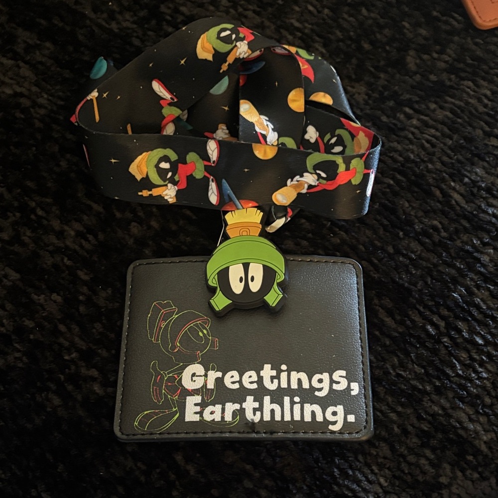 Warner Bros. Marvin the Martian Lanyard - Black and Green